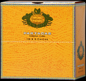 Partagas Chicos. Коробка на 10 пачек сигарилл