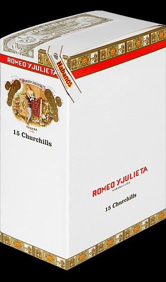 Romeo y Julieta Churchills. Коробка на 15 сигар