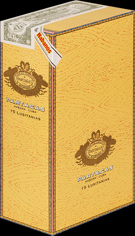 Partagas Lusitanias. Коробка на 15 сигар