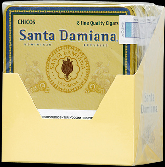 Santa Damiana Chicos. Коробка на 5 пачек сигарилл