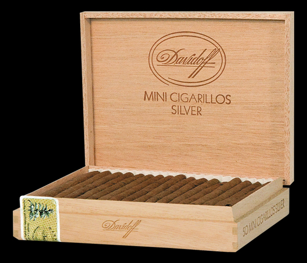 Davidoff Mini Cigarillos Silver. Коробка на 50 сигарилл