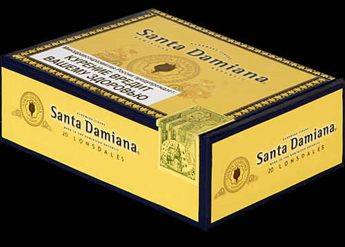 Santa Damiana Lonsdale. Коробка на 20 сигар