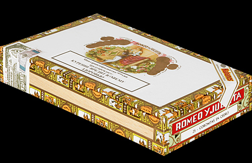 Romeo y Julieta Coronitas en Cedro. Коробка на 25 сигар