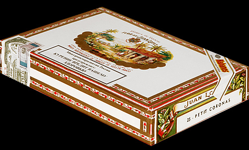 Juan Lopez Petit Coronas. Коробка на 25 сигар