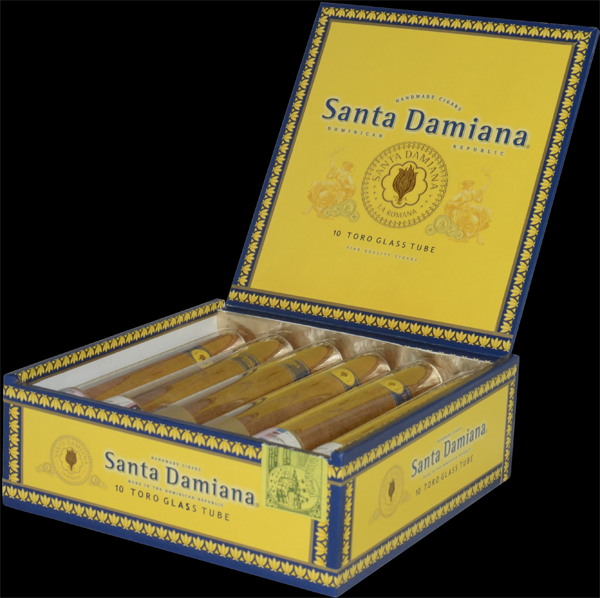 Santa Damiana Toro Glass Tube. Пачка на 10 сигар