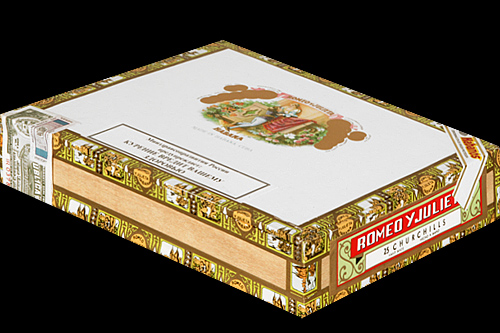 Romeo y Julieta Churchills. Коробка на 25 сигар