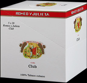 Romeo Y Julieta Club. Блок на 5 пачек сигарилл