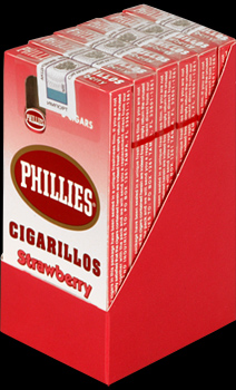 Phillies Strawberry. Коробка на 6 пачек сигарилл