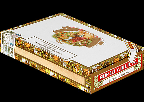 Romeo y Julieta Cedros de Luxe No.2. Коробка на 25 сигар