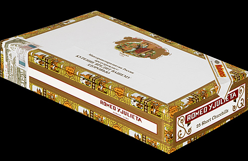 Romeo y Julieta Short Churchills. Коробка на 25 сигар