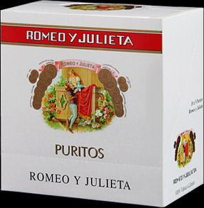 Romeo Y Julieta Purito. Блок на 20 пачек сигарилл